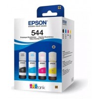 Kit Garrafa de Tinta Epson Ecotank T544 520 4 Cores 65ml Original - T544520-4P