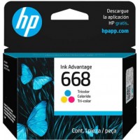 Cartucho de Tinta HP 668 Color 3ml Original - 7FP36VL