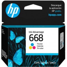 Cartucho de Tinta HP 668 Color 3ml Original - 7FP36VL Cartucho de Tinta HP 668 Color 3ml Original - 7FP36VL